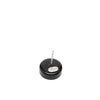 Chanel CC Brass and Resin Round Push Back Earrings Secondhand