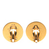 Hermès Gold Plated Bijouterie Fantaisie Clou De Selle Clip On Earrings Secondhand