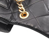 Chanel Quilted Lambskin Oval Logo Chain Top Handle Flap Secondhand