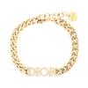 Dior Dior Revolution Gold Plated Crystal Chain Bracelet Secondhand