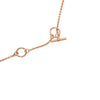 Hermès Mini Rose Gold Plated Maillon Pendant Necklace Secondhand
