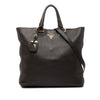 Prada Vitello Daino Open Convertible Tote Secondhand