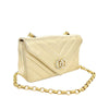 Secondhand Chanel Small Chevron Metallic Lambskin V Stitch Bijoux Flap