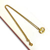 Dior Gold Plated CD Logo Pendant Necklace Secondhand