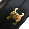 Celine Shiny Calfskin Triomphe Claude Shoulder Bag Secondhand