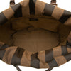 Fendi Straw Pecan Striped Beach Tote Secondhand
