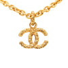 Chanel CC Gold Plated Lava Pendant Necklace Secondhand