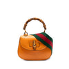 Gucci Mini Calfskin Web 1947 Bamboo Top Handle Bag Secondhand