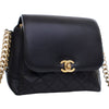 Chanel Quilted Goatskin Side Chain Compartment Flap Secondhand