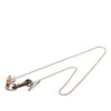Hermès Palladium Plated and Buffalo Horn Maillon Pendant Necklace Secondhand