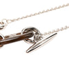 Hermès Palladium Plated and Buffalo Horn Maillon Pendant Necklace Secondhand