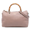 Gucci Medium Calfskin Bamboo Shopper Boston Bag Secondhand