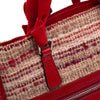 Prada Vitello Trimmed Tweed Flat Tote Secondhand