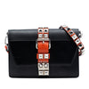 Prada City Calfskin and Saffiano Studded Elektra Crossbody Secondhand