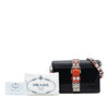 Prada City Calfskin and Saffiano Studded Elektra Crossbody Secondhand
