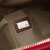 Fendi Zucca Trimmed Coated Canvas Mixed Media Boston Bag Secondhand