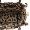 Dior Mizza Mini Embroidered Canvas Leopard Vertical Book Tote Secondhand