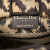Dior Mizza Mini Embroidered Canvas Leopard Vertical Book Tote Secondhand