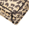 Dior Mizza Mini Embroidered Canvas Leopard Vertical Book Tote Secondhand
