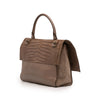 Givenchy Medium Croc Embossed Calfskin Shark Lock Satchel Secondhand
