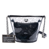 Chanel Small PVC and Crumpled Calfskin Camellia Coco Bucket Bag Secondhand