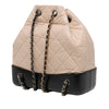 Secondhand Chanel Small Bicolor Quilted Aged Calfskin Gabrielle Backpack