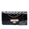 Chanel Quilted Patent Golden Class East West Wallet on Chain Secondhand