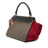 Celine Small Tricolor Leather Trapeze Satchel Secondhand