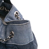 Secondhand Chanel Quilted Denim Medallion Backpack