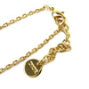 Dior Gold Plated and Strass CD Logo Heart Pendant Necklace Secondhand