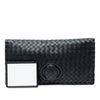 Bottega Veneta Nappa Intrecciato Turn Lock Clutch Secondhand