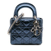 Dior Mini Crinkled Calfskin Cannage Lady Dior Secondhand