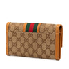 Gucci GG Canvas Web Continental Wallet Secondhand