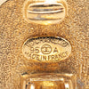 Chanel Resin CC Button Clip On Earrings Secondhand