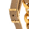 Chanel CC Gold Plated Leather Woven Chain Bracelet Secondhand