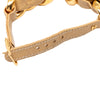 Chanel CC Gold Plated Leather Woven Chain Bracelet Secondhand