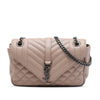 Saint Laurent Medium Sheepskin Triquilt Monogram College Bag Secondhand