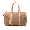Fendi Zucca Canvas Selleria Boston Bag Secondhand