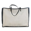 Secondhand Chanel Bicolor Canvas Ladies First Shopping Tote