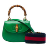 Gucci Mini Calfskin Web 1947 Bamboo Top Handle Bag Secondhand