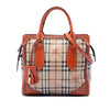 Secondhand Burberry Small Haymarket Check Coated Canvas Honeywood Tote