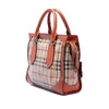 Secondhand Burberry Small Haymarket Check Coated Canvas Honeywood Tote