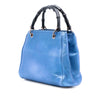 Gucci Small Metallic Calfskin Bamboo Shopper Satchel Secondhand