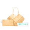 Secondhand Bottega Veneta Maxi Suede Intrecciato Flower Basket Tote