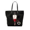 Prada Saffiano Trimmed Tessuto Applique Tote Secondhand