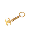 Chanel CC Gold Plated Turnlock Key Chain Secondhand