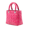 Dior Medium Lambskin Cannage Contrast Stitch Lady Dior Secondhand