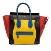 Secondhand Celine Mini Tricolor Leather Luggage Tote