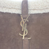 Saint Laurent Shearling Trimmed Suede Le 5 a 7 Secondhand