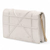 Dior Metallic Grained Calfskin Diorama Wallet On Chain Secondhand